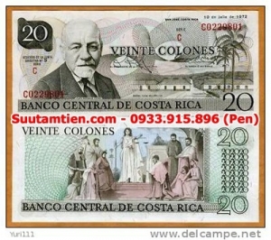 Costa Rica 20 colones 1973