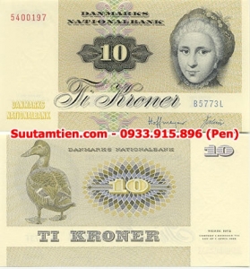 Đan Mạch - Denmark 10 Kroner 1977