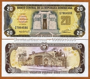 Dominican 20 pesos 1992 Tiền kỷ niệm