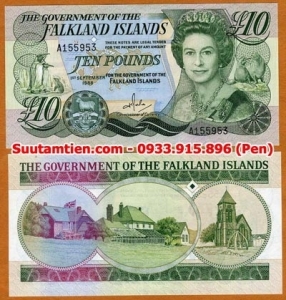 Falkland Islands 10 Pound 2011 UNC