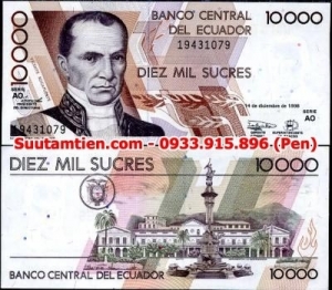 Ecuador 10000 Sucres 1996