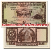 Hong Kong 5 Dollar 1975