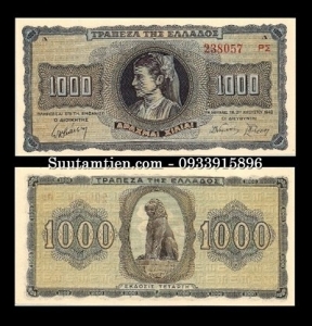 Hy Lạp - Greece 1000 Drachmai 1942