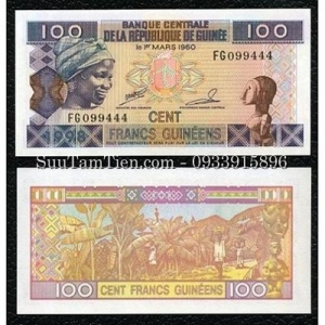 Guinea, 100 Francs, 1998
