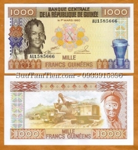Guinea, 1000 Francs, 1985