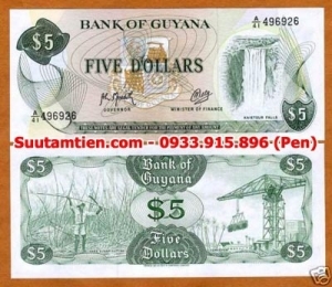 Guyana 5 dollars 1992
