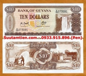 Guyana 10 dollar 1992