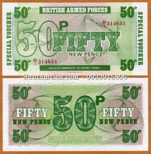 Quân Đội Anh - British Military 50 Pence
