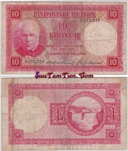 ICELAND 10 KRONUR 1928