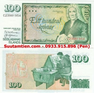 Iceland 100 Kronur 1986