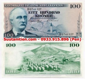 Iceland 100 kronur 1957