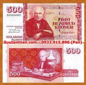 Iceland 500 kronur 2001