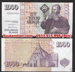 Iceland 1000 kronur 2001