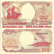 Thuận buồm Xuôi Gió Indonesia 100 Rupiah 1992 UNC