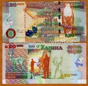 Zambia 20000 kwacha 2008