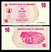 Zimbabwe 10 dollar 2007
