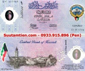 Kuwait 1 Dinar 2001 polymer