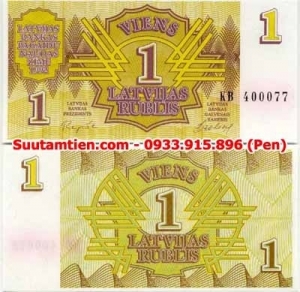 Latvia 1 Rublu 1992