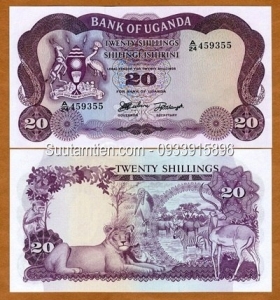 Uganda 20 shillings 1966