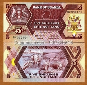 Uganda 5 shilling 1987