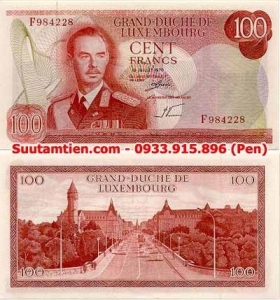 Luxembourg 100 Francs 1966