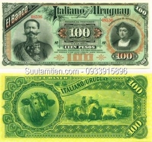 Uruguay 100 pesos 1887