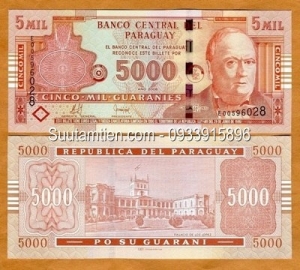 Paraguay 5000 Guaranies 2008
