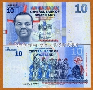 Swaziland 10 Emalangeni 2011 UNC - hybrid