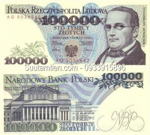 Poland 100000 Zlotych 1990
