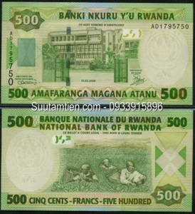 Rwanda - 500 Francs - 2008