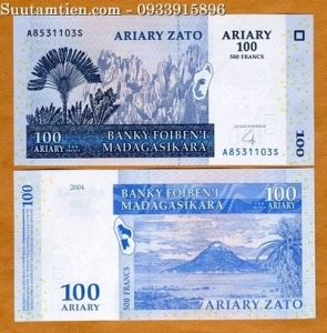 Madagascar 100 Ariary 2008