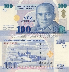 Thổ Nhĩ Kỳ - Turkey 100 lire 2005