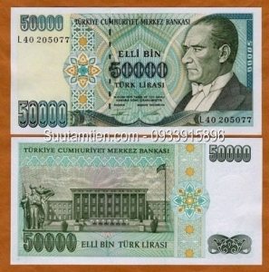Thổ Nhĩ Kỳ - Turkey 50000 Lira 1997
