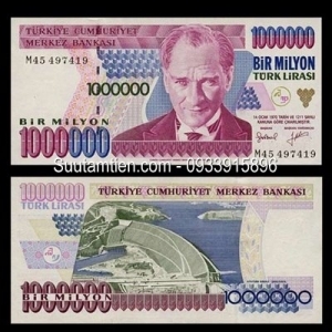 Turkey 1000000 Lire 1995
