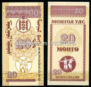 Mongolia 20 Mongo 1993