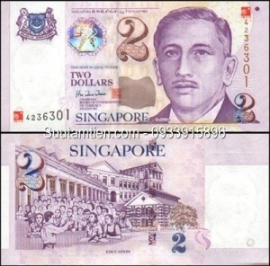 Singapore 2 dollar 2000