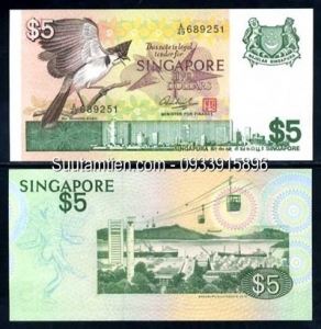 Singapore 5 Dollar 1976