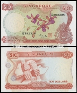 Singapore 10 Dollar 1967