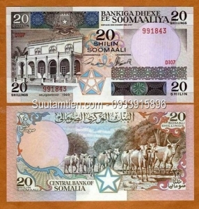 Somalia 20 shillings 1989