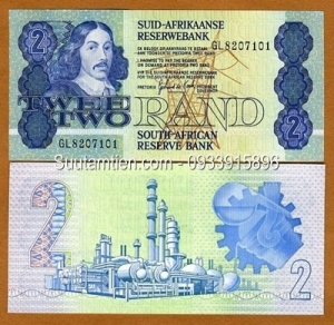South African 2 Rand 1990