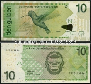 Hà Lan - Netherlands Antilles 10 Gulden 2003