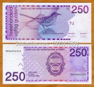 Hà Lan - Netherlands Antilles 250 Gulden 1986