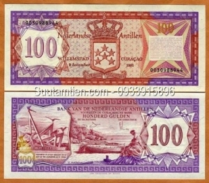 Netherlands Antilles 100 Gulden 1984