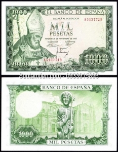 Spain 1000 pesetas 1965