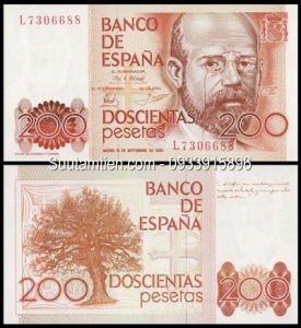 Tây Ban Nha - Spain 200 pesetas 1980