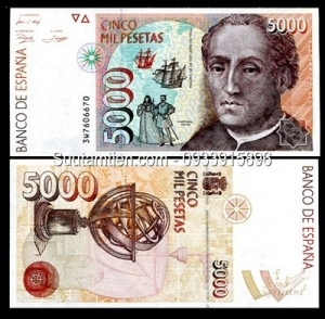 Tây Ban Nha - Spain 5000 pesetas 1992