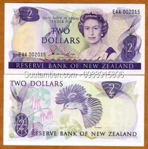 New Zealand 2 Dollar 1981