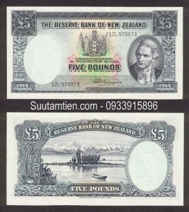 New Zealand 5 Pound 1967