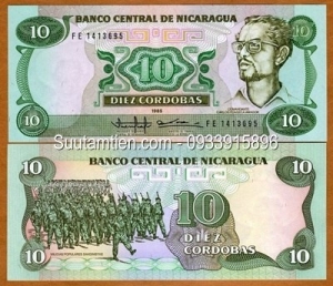 Nicaragua 10 Cordobas 1985