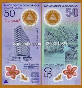 Nicaragua 50 Cordobas 2010 polymer